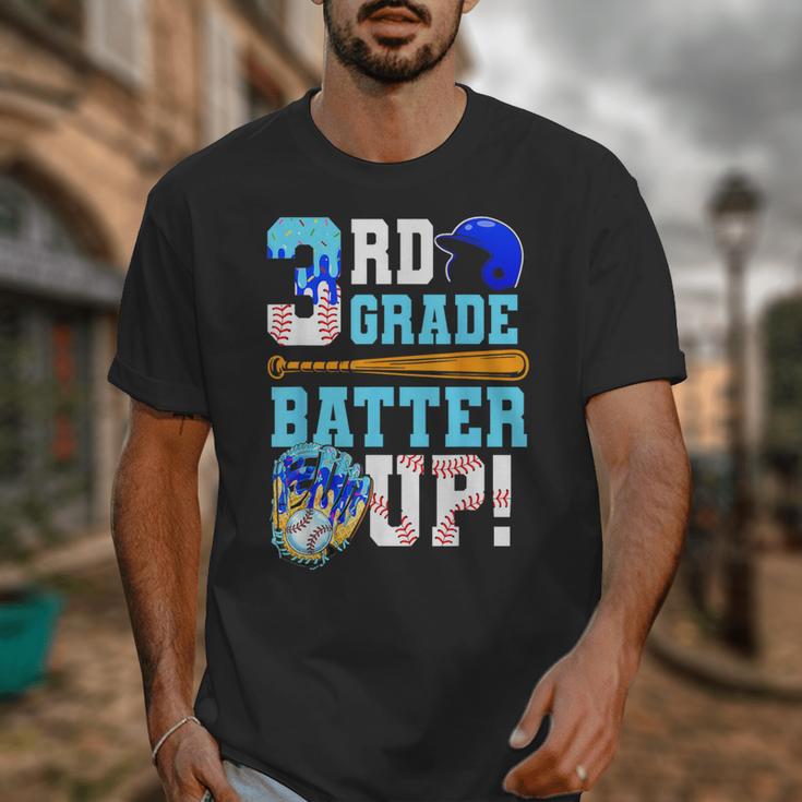3rd Grade Back To School Baseball Drip Ice Cream Batter Up Unisex T-Shirt