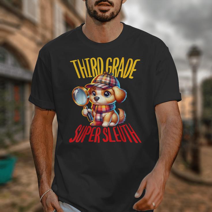 3rd Grade Super Sleuth Dog Detective Back To School Kids Unisex T-Shirt