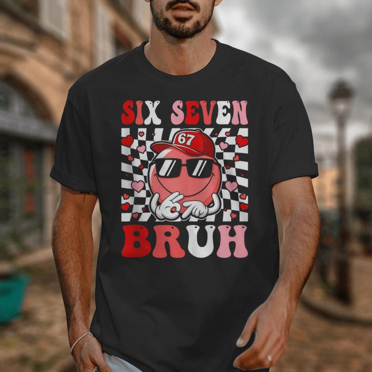 6 7 Bruh Six Seven Valentine Heart Baseball Unisex T-Shirt 6 7 Bruh Six Seven Valentine Heart Baseball Unisex T-Shirt
