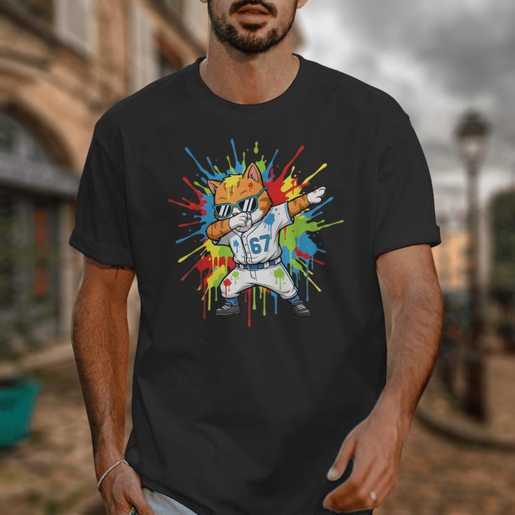 67 Baseball Dabbing Cat 6 7 Dripping Ice Cream Meme Unisex T-Shirt 67 Baseball Dabbing Cat 6 7 Dripping Ice Cream Meme Unisex T-Shirt