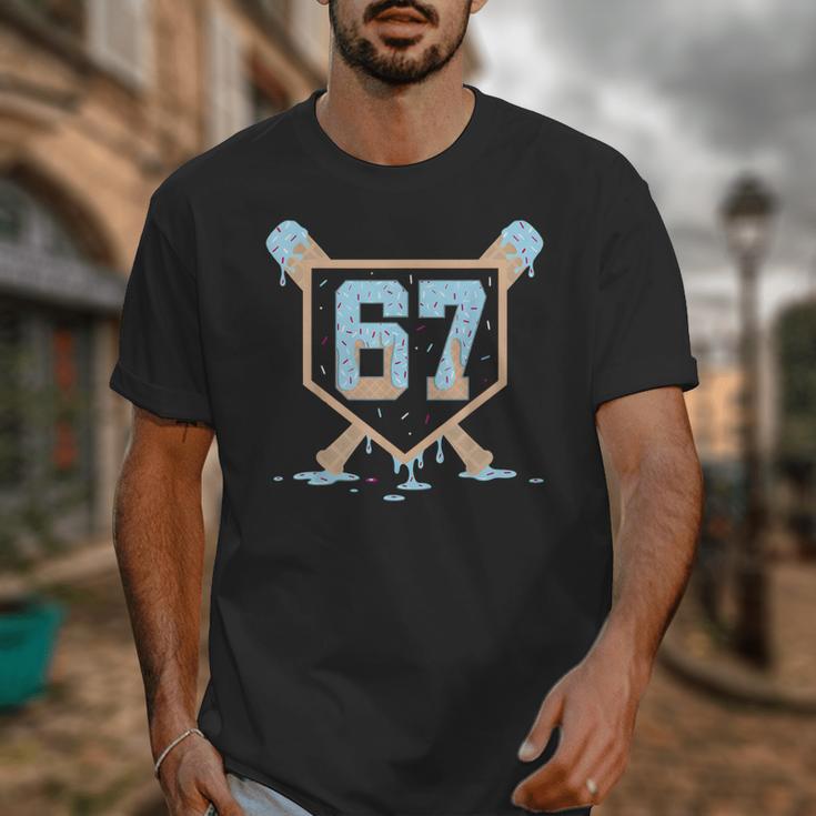 67 Ice Cream Drip Baseball Meme Six Seven Gen Alpha Unisex T-Shirt 67 Ice Cream Drip Baseball Meme Six Seven Gen Alpha Unisex T-Shirt