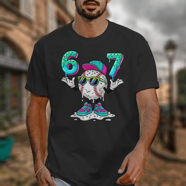 67 Meme Six Seven 6 7 Meme Baseball Drip Unisex T-Shirt