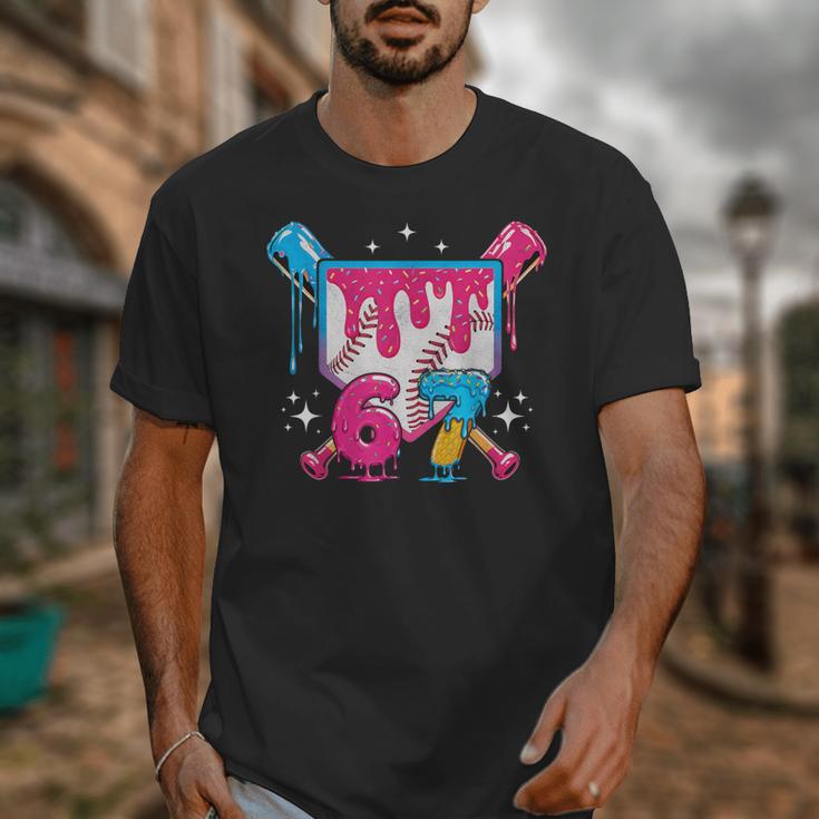 67 Six Seven Ice Cream Drip Baseball Boys Youth Unisex T-Shirt 67 Six Seven Ice Cream Drip Baseball Boys Youth Unisex T-Shirt