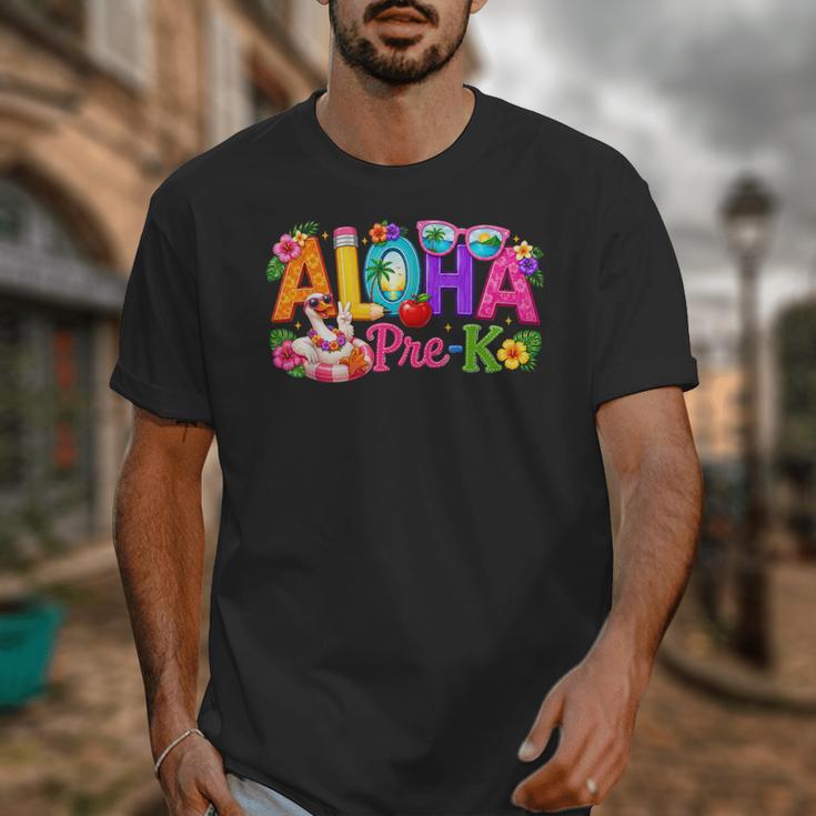 Aloha Pre-K Tropical Floral Beach Silly Goose Back To School Unisex T-Shirt Aloha Pre-K Tropical Floral Beach Silly Goose Back To School Unisex T-Shirt