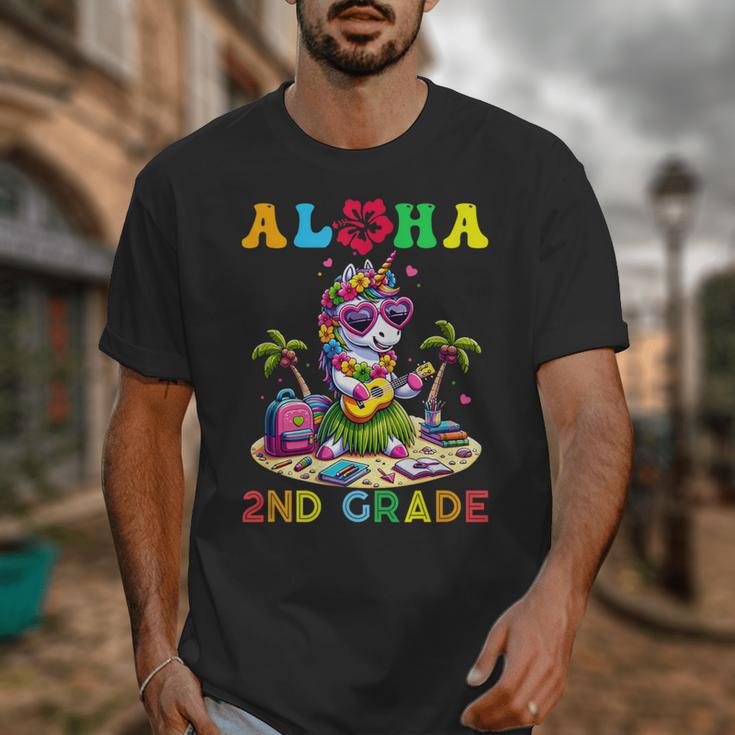 Aloha Second Grade Unicorn Hawaii Back To School Kids Girl Unisex T-Shirt Aloha Second Grade Unicorn Hawaii Back To School Kids Girl Unisex T-Shirt