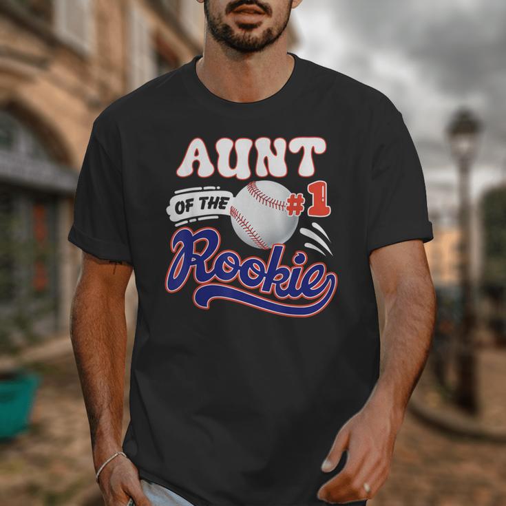 Aunt Rookie Of Year 1st Birthday Baseball Theme Matching Unisex T-Shirt