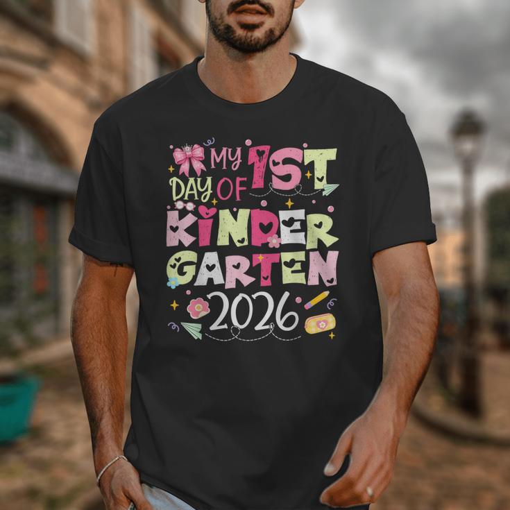 Back To School My 1st Day Of Kindergarten 2026 Bow Unisex T-Shirt Back To School My 1st Day Of Kindergarten 2026 Bow Unisex T-Shirt