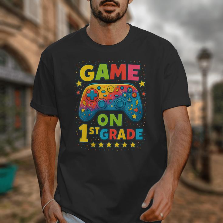 Back To School 1st Grade Boys Gamer First Day School Level Unisex T-Shirt Back To School 1st Grade Boys Gamer First Day School Level Unisex T-Shirt