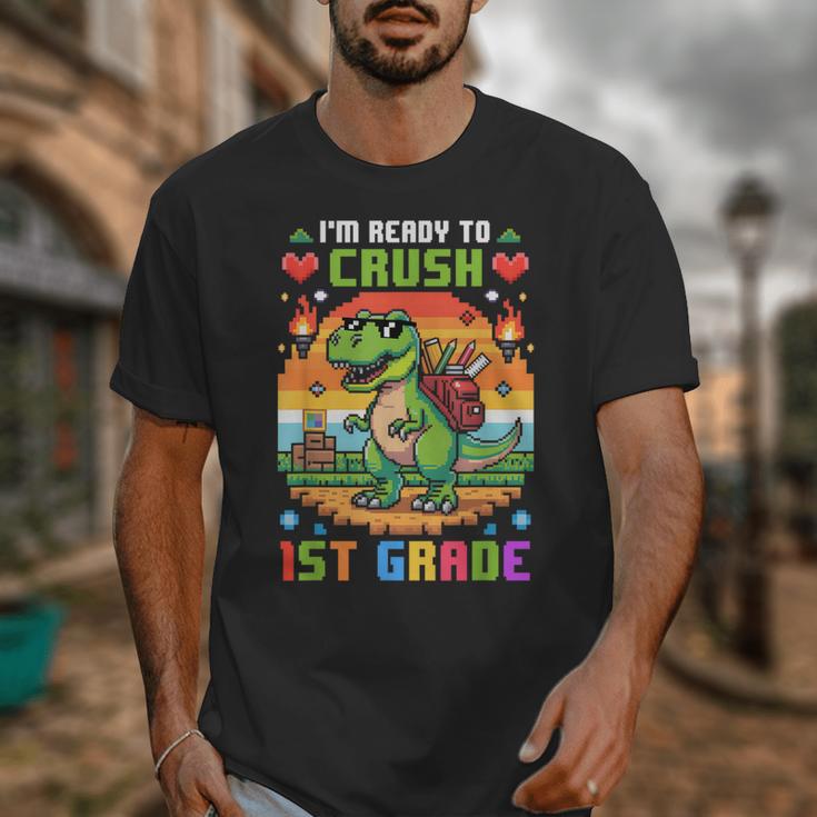 Back To School 1St Grade Boys I'm Ready To Crush Dinosaur Unisex T-Shirt Back To School 1St Grade Boys I'm Ready To Crush Dinosaur Unisex T-Shirt