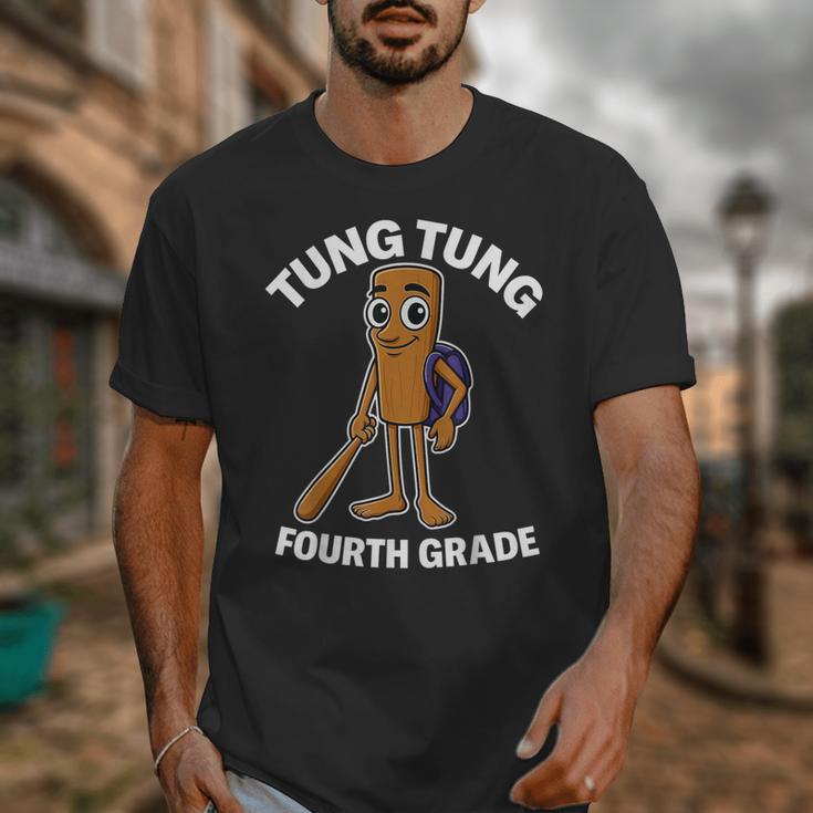 Back To School 4th Grade Italian Brainrot Tung Tung Sahur Unisex T-Shirt Back To School 4th Grade Italian Brainrot Tung Tung Sahur Unisex T-Shirt