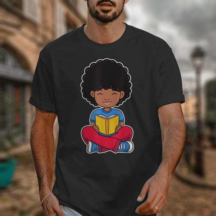 Back To School Afro African American Boy Student Unisex T-Shirt