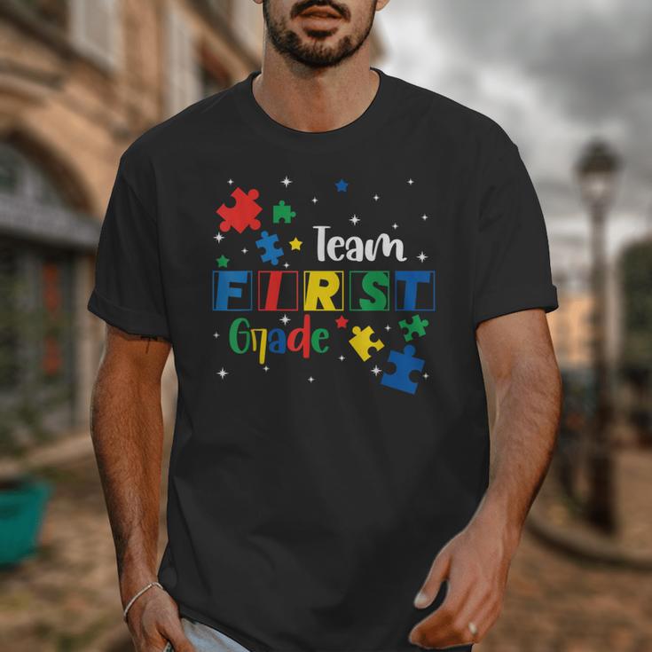 Back To School Autism Puzzle Pieces Autistic First Grade ASD Unisex T-Shirt Back To School Autism Puzzle Pieces Autistic First Grade ASD Unisex T-Shirt