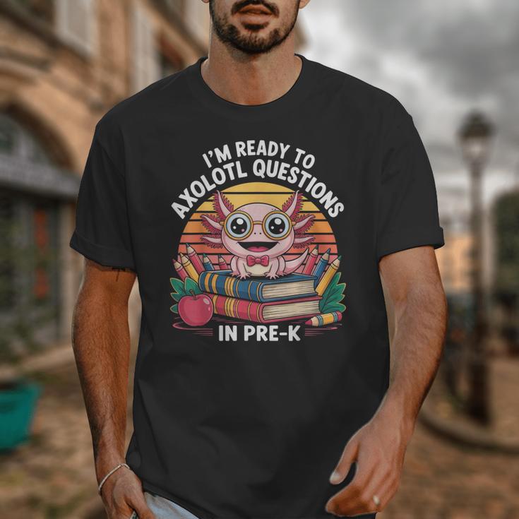 Back To School Axolotl Design For Pre-K Students Unisex T-Shirt