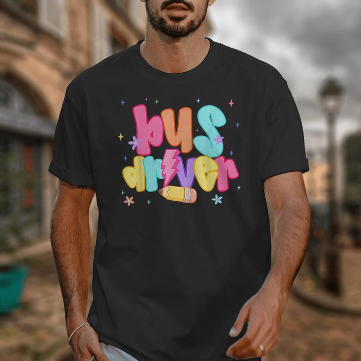 Back To School Bus Driver First Day Men Women Lighting Unisex T-Shirt