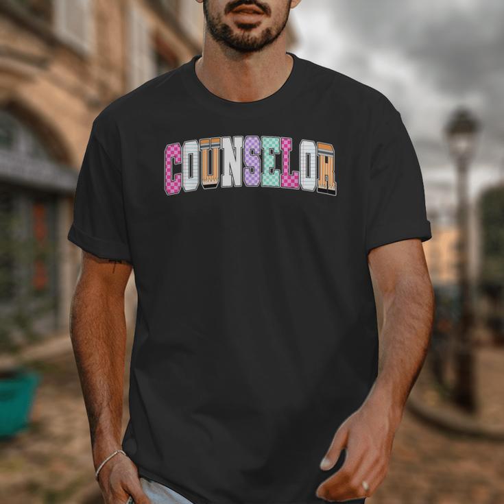 Back To School Counselor Preppy Checkered Counselor Life Unisex T-Shirt Back To School Counselor Preppy Checkered Counselor Life Unisex T-Shirt