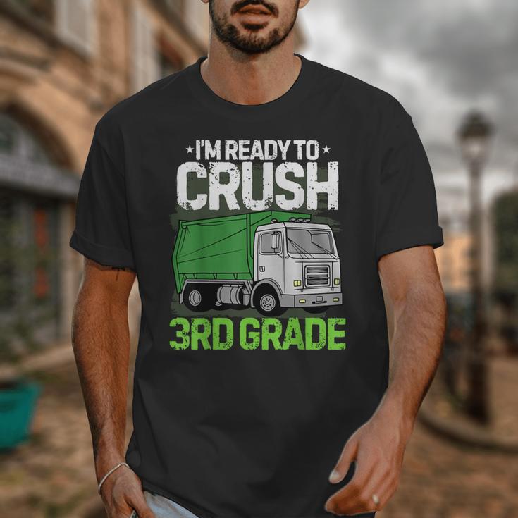 Back To School First Day Of 3rd Grade Garbage Truck Boys Unisex T-Shirt