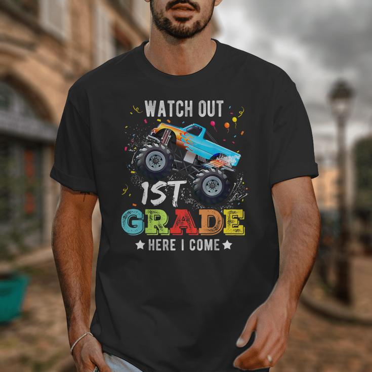 Back To School First Grade Here I Come For Boy Kids Truck Unisex T-Shirt Back To School First Grade Here I Come For Boy Kids Truck Unisex T-Shirt