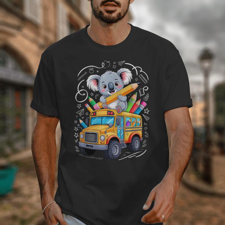 Back To School Koala School Bus 100 Days Of School Unisex T-Shirt