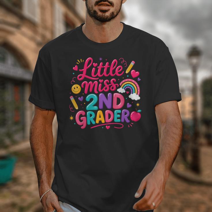Back To School Little Miss 2nd Grader Rainbow Girl Unisex T-Shirt