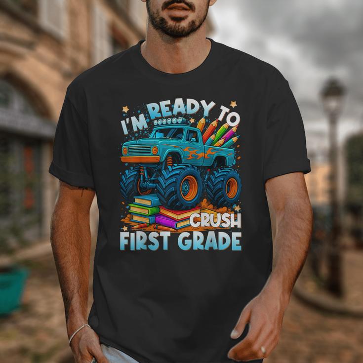 Back To School Ready To Crush 1st Grade Monster Truck Boys Unisex T-Shirt