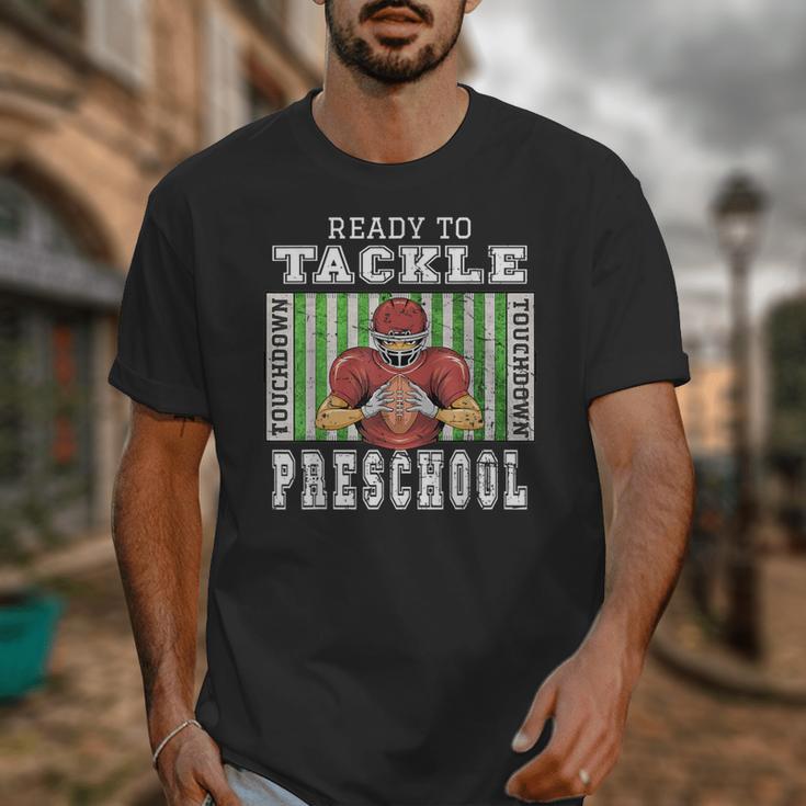 Back To School Ready To Tackle Preschool Football Theme Unisex T-Shirt Back To School Ready To Tackle Preschool Football Theme Unisex T-Shirt