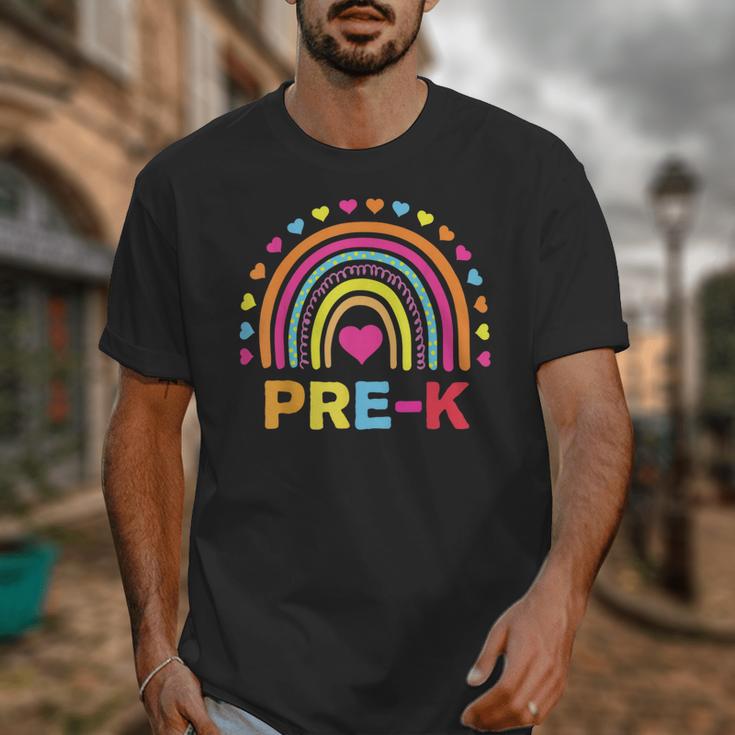 Back To School Shirt Rainbow Happy First Day Of Pre-K Unisex T-Shirt Back To School Shirt Rainbow Happy First Day Of Pre-K Unisex T-Shirt