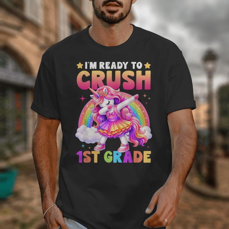 Back To School Unicorn Girls I'm Ready To Crush 1st Grade Unisex T-Shirt Back To School Unicorn Girls I'm Ready To Crush 1st Grade Unisex T-Shirt