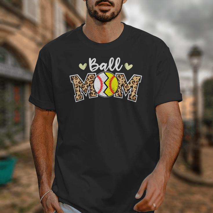 Ball Mom Leopard Baseball Softball Player Mom Unisex T-Shirt Ball Mom Leopard Baseball Softball Player Mom Unisex T-Shirt