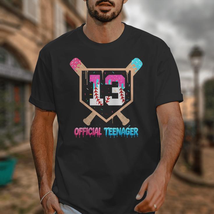 Baseball 13 Year Ice Cream Drip 13th Bday Official Teenager Unisex T-Shirt Baseball 13 Year Ice Cream Drip 13th Bday Official Teenager Unisex T-Shirt