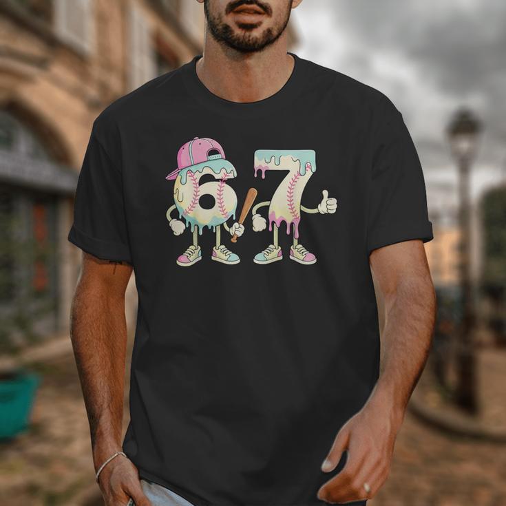 Baseball 67 Dripping Six Seven Drip Meme Ice Cream Boy Unisex T-Shirt