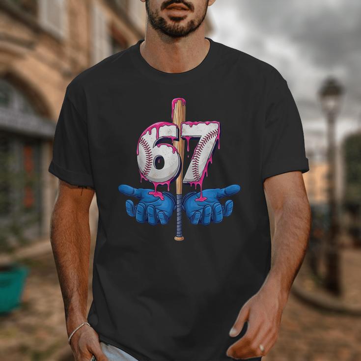 Baseball 67 Six Seven Gen Alpha Meme Drip Unisex T-Shirt Baseball 67 Six Seven Gen Alpha Meme Drip Unisex T-Shirt