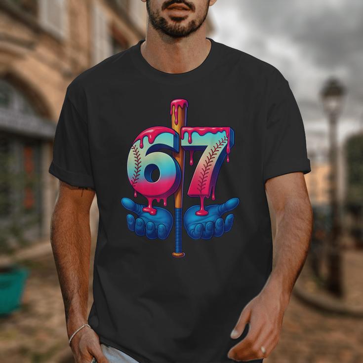Baseball Bat Hands Drip 67 Six Seven Gen Alpha Slang Meme Unisex T-Shirt Baseball Bat Hands Drip 67 Six Seven Gen Alpha Slang Meme Unisex T-Shirt