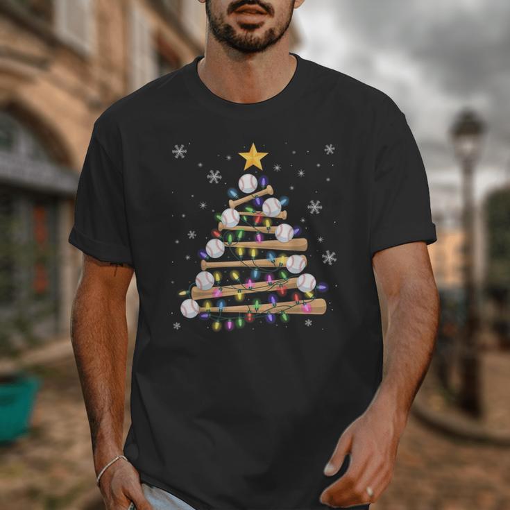 Baseball Christmas Tree Light Xmas Baseball Boys Kids Unisex T-Shirt Baseball Christmas Tree Light Xmas Baseball Boys Kids Unisex T-Shirt
