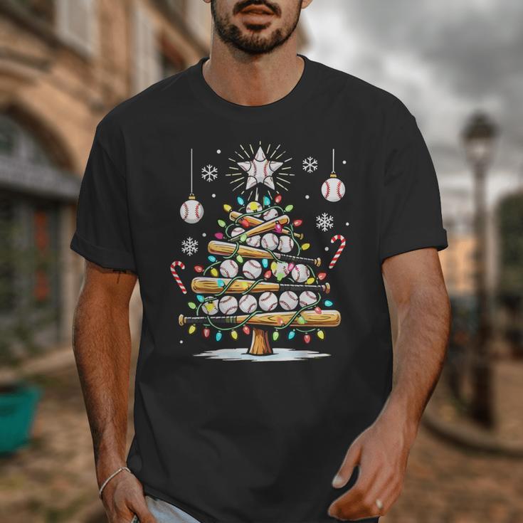 Baseball Christmas Tree Lights Unisex T-Shirt Baseball Christmas Tree Lights Unisex T-Shirt