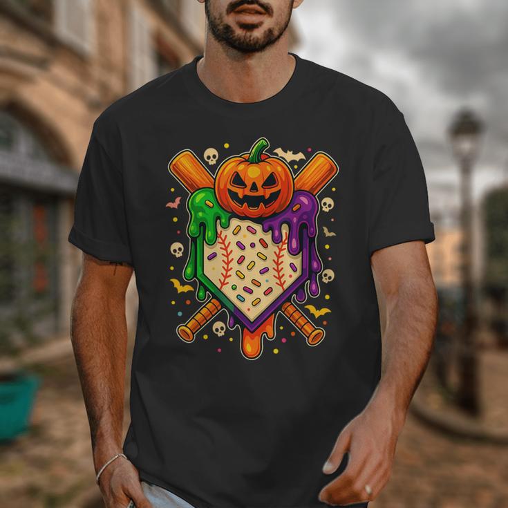 Baseball Drip Ice Cream Drip Halloween Baseball Lovers Unisex T-Shirt Baseball Drip Ice Cream Drip Halloween Baseball Lovers Unisex T-Shirt