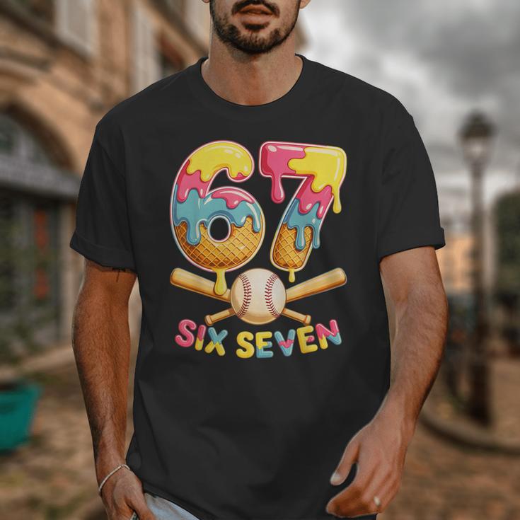 Baseball Drip Ice Cream Number 67 Player Lifestyle Unisex T-Shirt Baseball Drip Ice Cream Number 67 Player Lifestyle Unisex T-Shirt