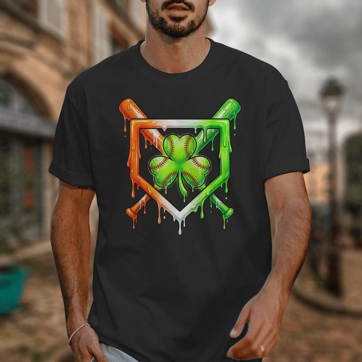 Baseball Drip Ice Cream St Patricks Day Shamrock Unisex T-Shirt Baseball Drip Ice Cream St Patricks Day Shamrock Unisex T-Shirt