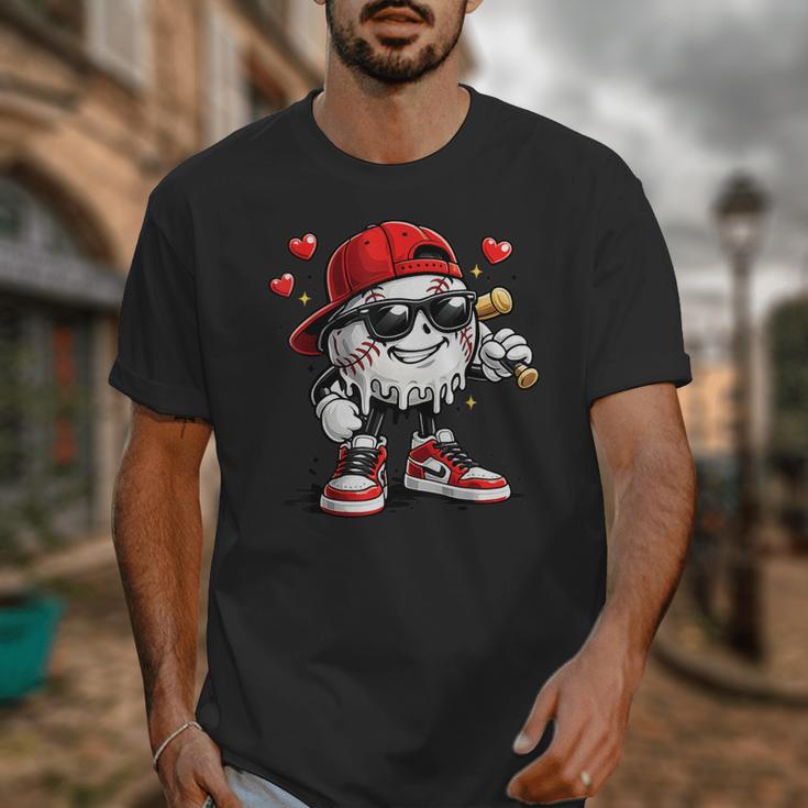Baseball Drip Ice Cream Valentine’s Day Boys Kids Unisex T-Shirt Baseball Drip Ice Cream Valentine’s Day Boys Kids Unisex T-Shirt