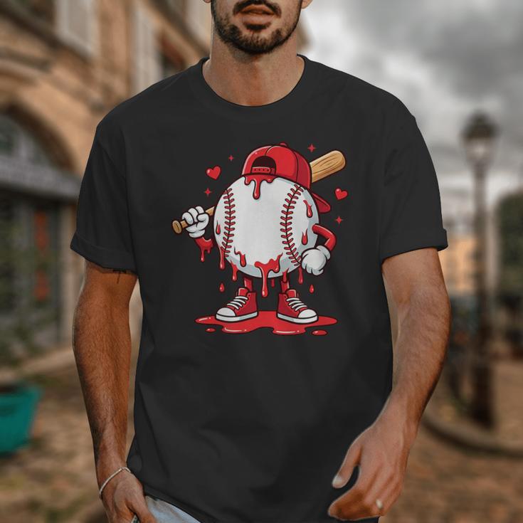 Baseball Drip Icecream Men Boy Valentine Unisex T-Shirt Baseball Drip Icecream Men Boy Valentine Unisex T-Shirt