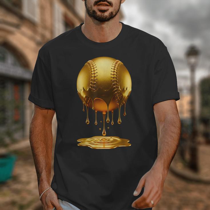 Baseball Dripping Drip Gold Sport Player Coach Baller Unisex T-Shirt Baseball Dripping Drip Gold Sport Player Coach Baller Unisex T-Shirt