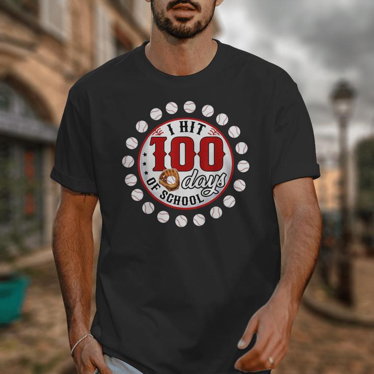 Baseball I Hit 100 Days Of School Baseball Player Kids Boys Unisex T-Shirt Baseball I Hit 100 Days Of School Baseball Player Kids Boys Unisex T-Shirt