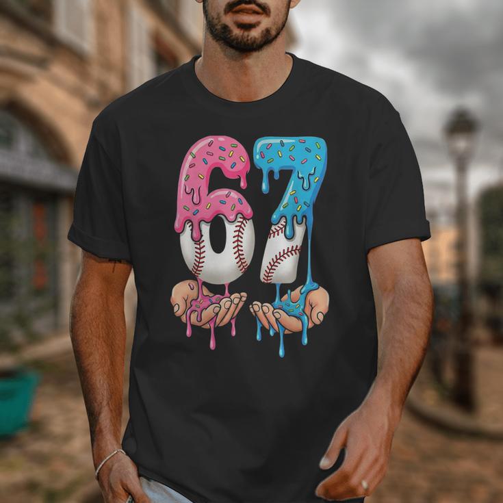 Baseball Ice Cream Drip 67 Hands Six Seven Boys Unisex T-Shirt