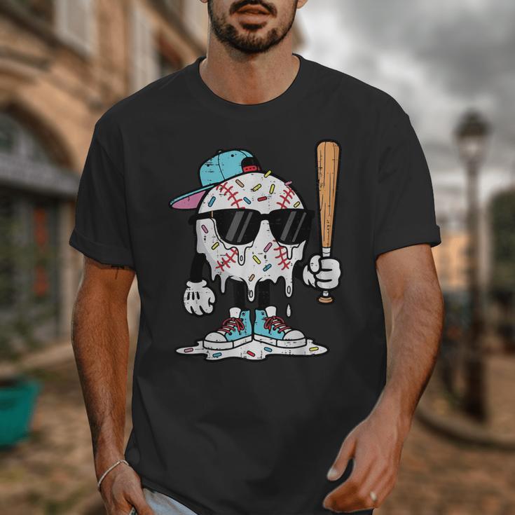 Baseball Ice Cream Drip Sports Boys Kids Youth Men Unisex T-Shirt Baseball Ice Cream Drip Sports Boys Kids Youth Men Unisex T-Shirt
