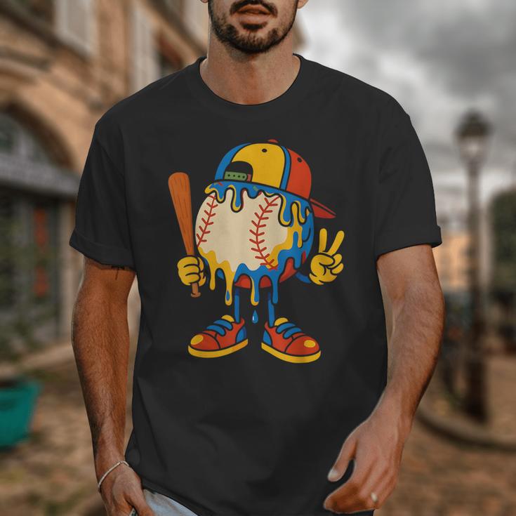 Baseball Ice Cream Drip Youth Back To School Baseball Stuff Unisex T-Shirt Baseball Ice Cream Drip Youth Back To School Baseball Stuff Unisex T-Shirt