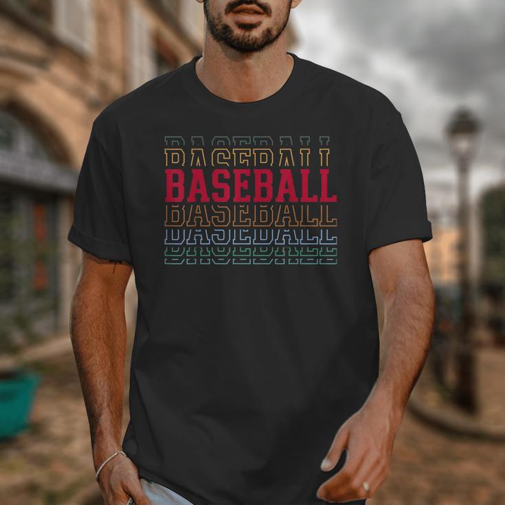 Baseball Layered Text Team Player Coach Youth Unisex T-Shirt