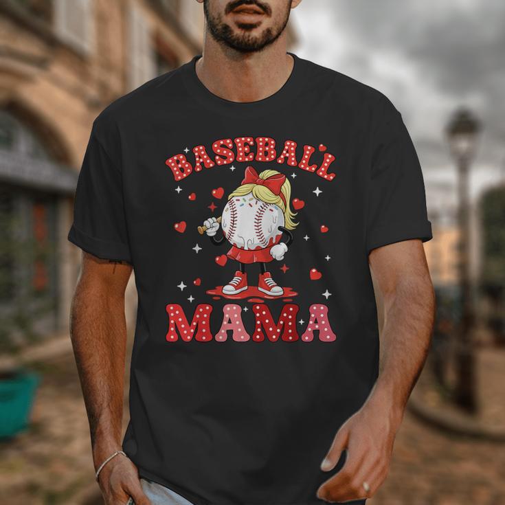 Baseball Mama Sports Mom Baseball Valentine Drip Girls Women Unisex T-Shirt