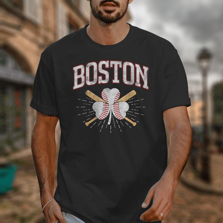 Baseball Shamrock Boston Massachusetts St Patrick’s Day Unisex T-Shirt Baseball Shamrock Boston Massachusetts St Patrick’s Day Unisex T-Shirt