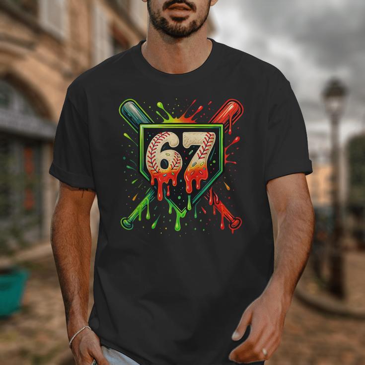 Baseball Six Seven 67 Meme Ice Cream Drip Xmas Men Women Unisex T-Shirt