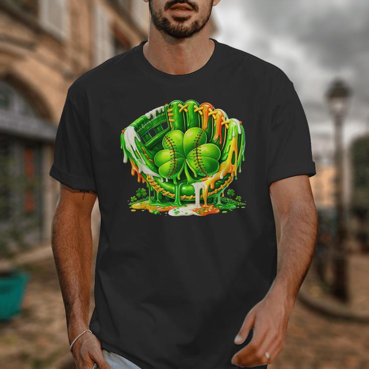 Baseball St Patricks Day Carnival Party Ice Cream Drip Boys Unisex T-Shirt