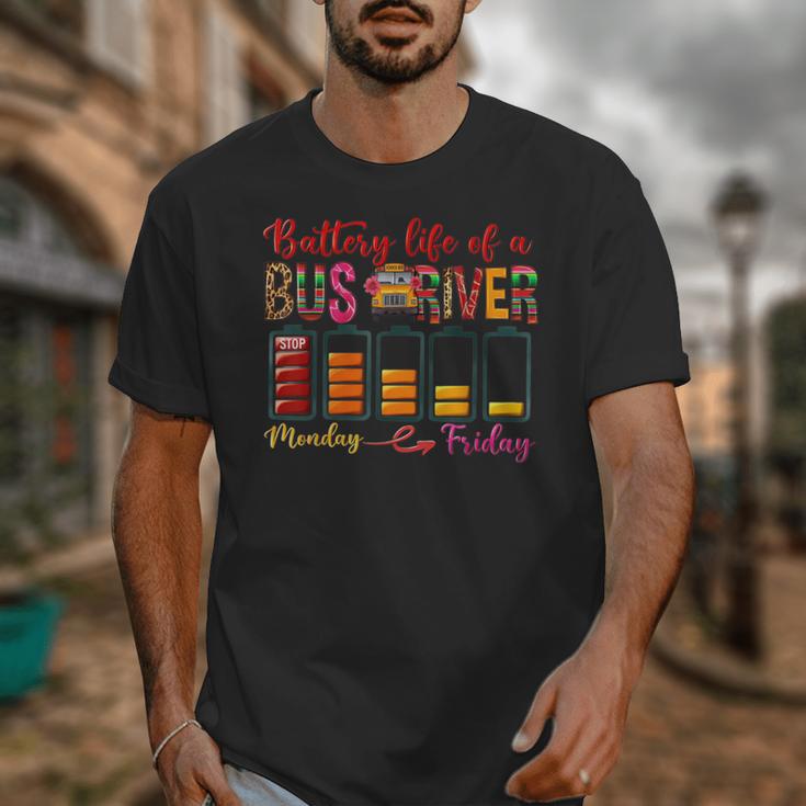 Battery Life Of A Bus Driver First Day Back To School Unisex T-Shirt Battery Life Of A Bus Driver First Day Back To School Unisex T-Shirt